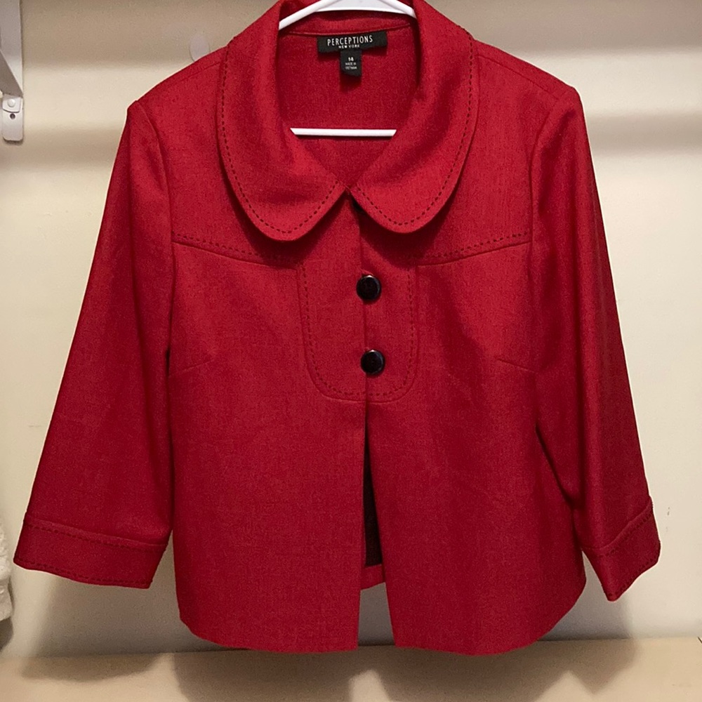 PERCEPTIONS New York red blazer